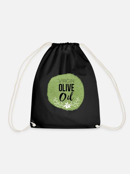 Olive Geschenk - Turnbeutel - Schwarz