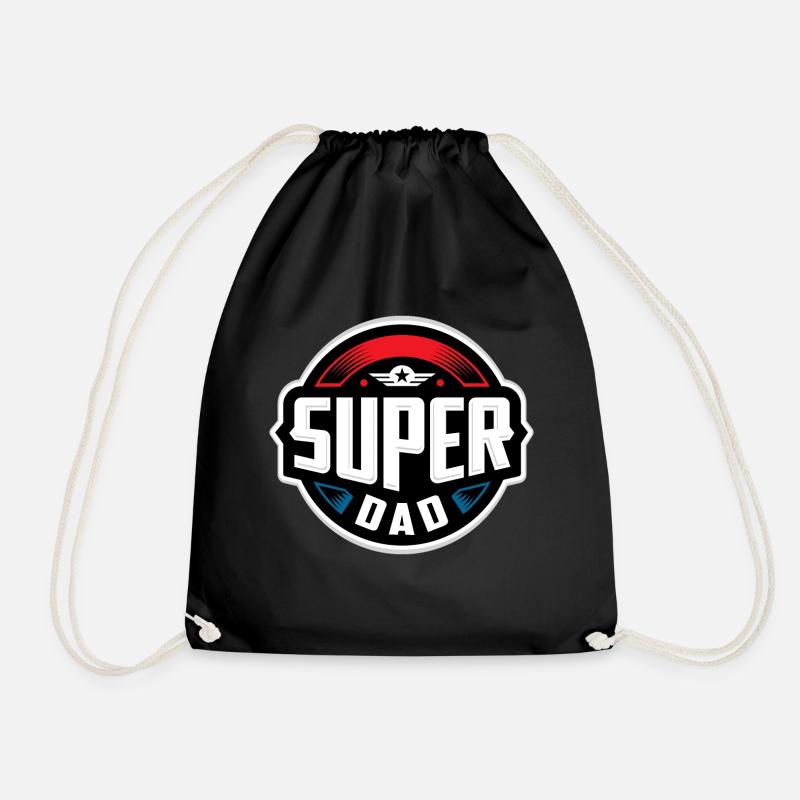 SUPER DAD - Turnbeutel - Schwarz