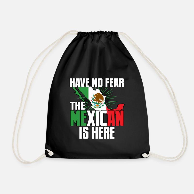 Mexican - Drawstring Bag - black