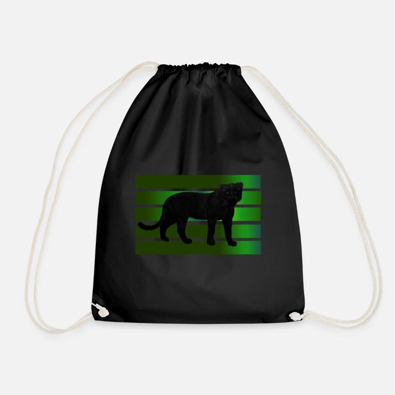 Panthère noire - Sac de sport léger - noir