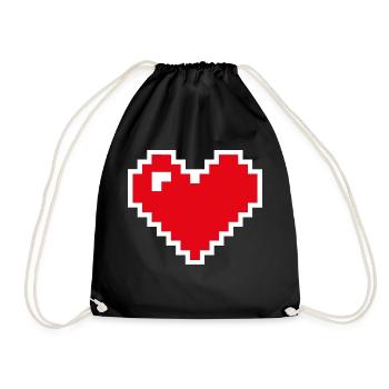 Gaming Gamer Video Games PC Computer MMORPG Gift - Drawstring Bag - black - Front