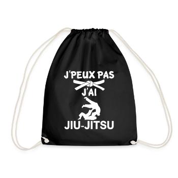J'peux pas j'ai Jiu-Jitsu brésilien idée cadeau - Sac de sport léger - noir - Devant