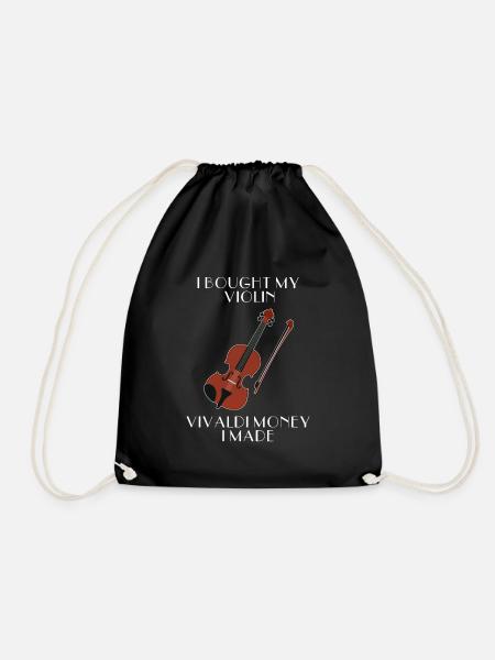Violine Geige - Turnbeutel - Schwarz