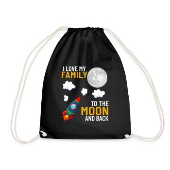 famille - Sac de sport léger - noir - Devant