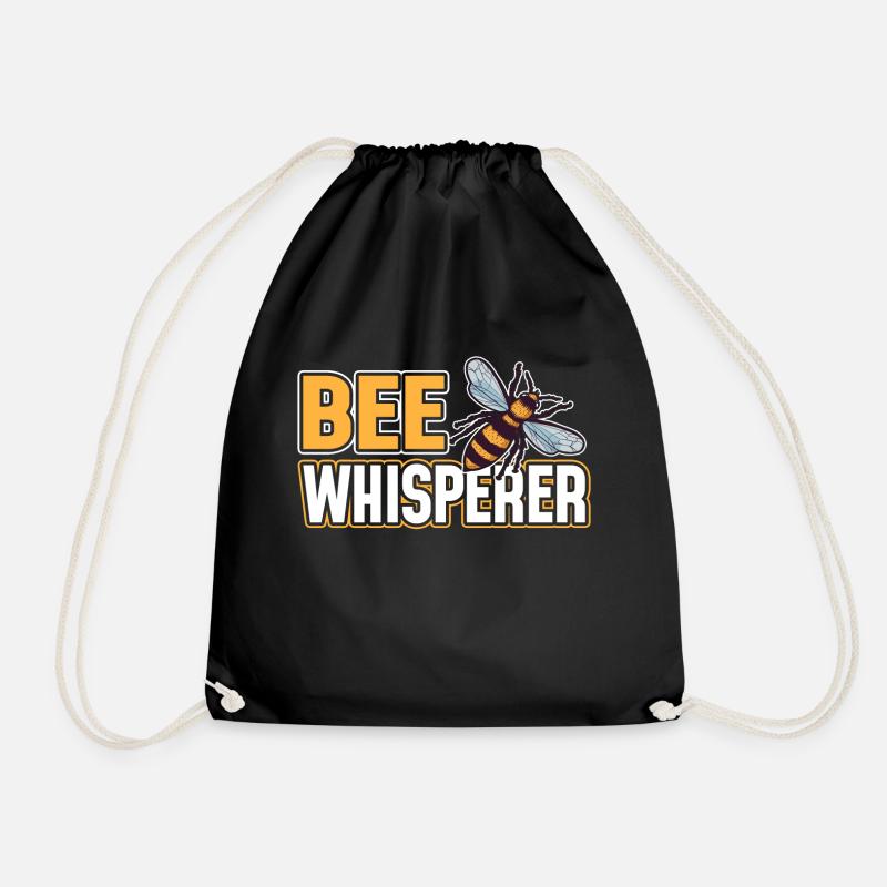 Bee bees - Drawstring Bag - black