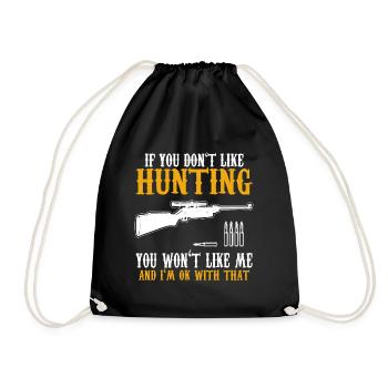 Hunter - Drawstring Bag - black - Front
