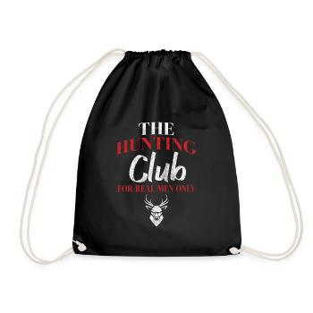 Hunters hunting hunting - Drawstring Bag - black - Front