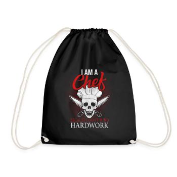 Star chef chef cook - Drawstring Bag - black - Front
