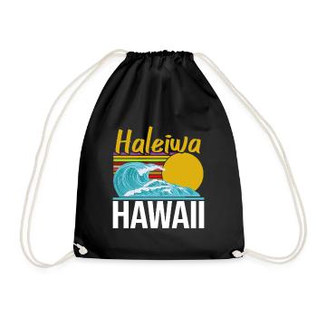 Hawaii - Drawstring Bag - black - Front