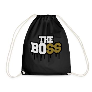 The Boss Rich Money Dollar Graffiti - Turnbeutel - Schwarz - Vorne