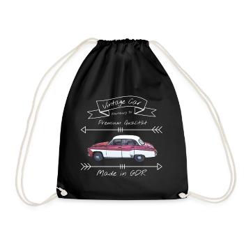 Wartburg 311 Shirt - Turnbeutel - Schwarz - Vorne
