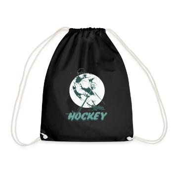 Hockey sur glace Hockey Player Hockey Hockey sur glace - Sac de sport léger - noir - Devant