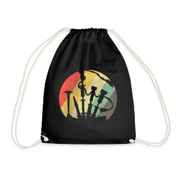 Bagpipes - Drawstring Bag - black - Front