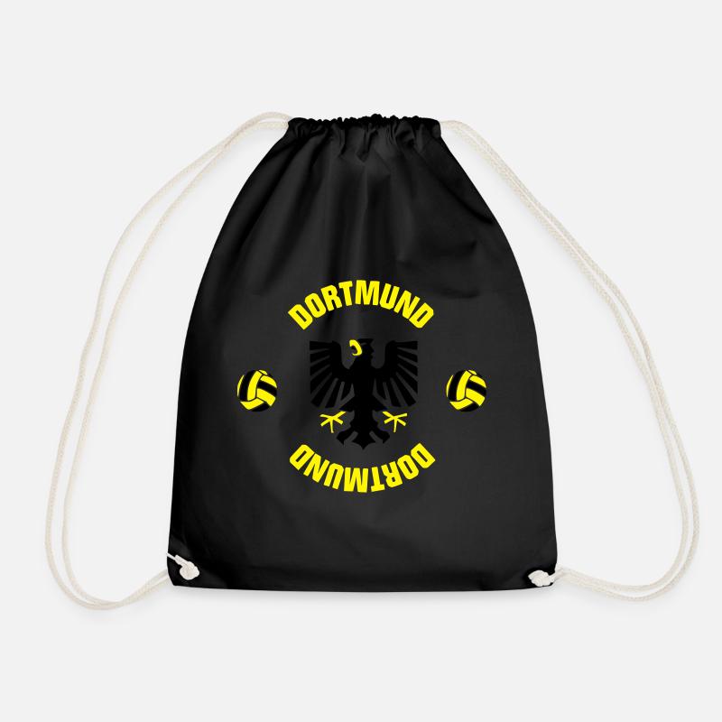Dortmund (ID: 001013) - Turnbeutel - Schwarz