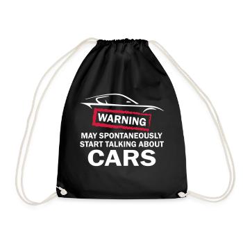 Commencer à parler de voitures - Sac de sport léger - noir - Devant