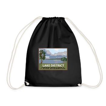 Lake District Windermere in den Seen Cumbria - Turnbeutel - Schwarz - Vorne