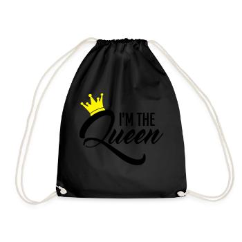 I'm the Queen - Turnbeutel - Schwarz - Vorne
