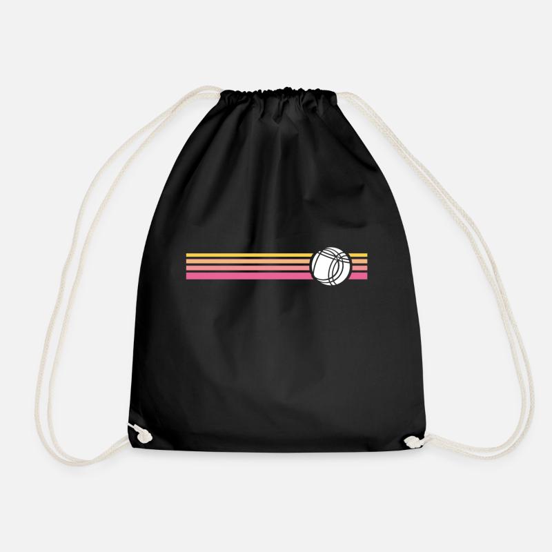Retro boule pétanque - Sac de sport léger - noir
