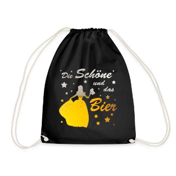 Bier Party Frauen Mallorca JGA - Turnbeutel - Schwarz - Vorne