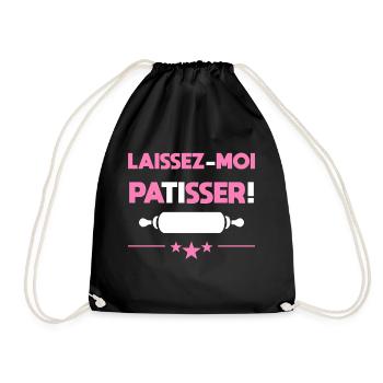 Laissez-moi pâtisser ! Passionnées pâtisseries - Sac de sport léger - noir - Devant
