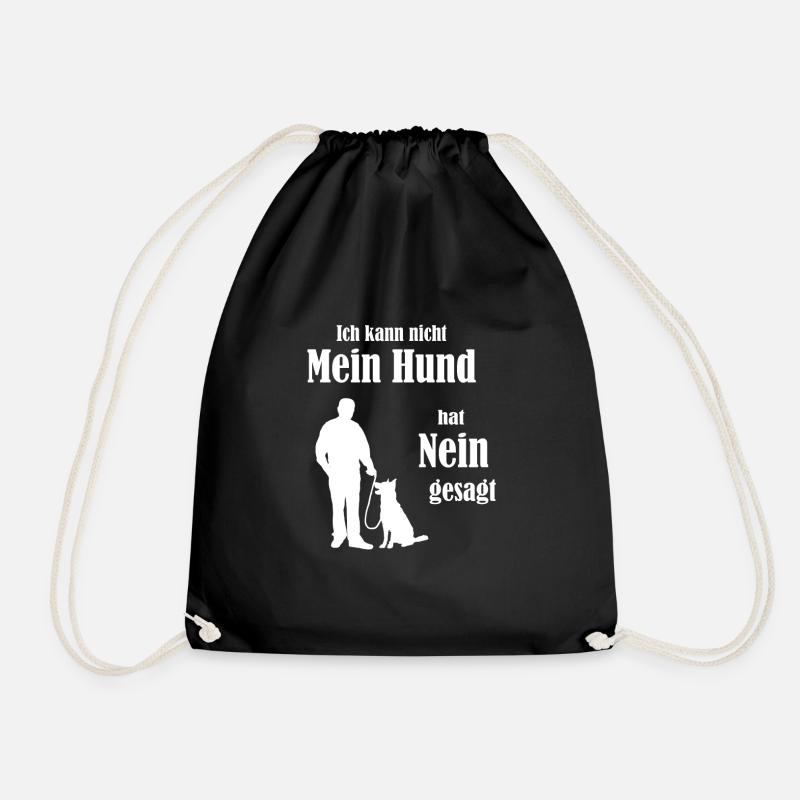 Hunde Spruch - Turnbeutel - Schwarz