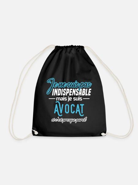 Je ne suis pas indispensable mais je suis avocat - Sac de sport léger - noir