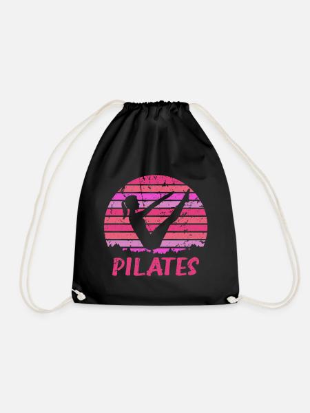 Yoga Pilates Fitness - Turnbeutel - Schwarz