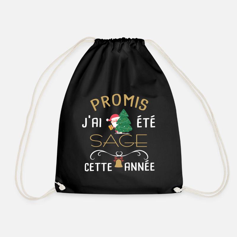 Humour noël, idée cadeau original père noël - Sac de sport léger - noir