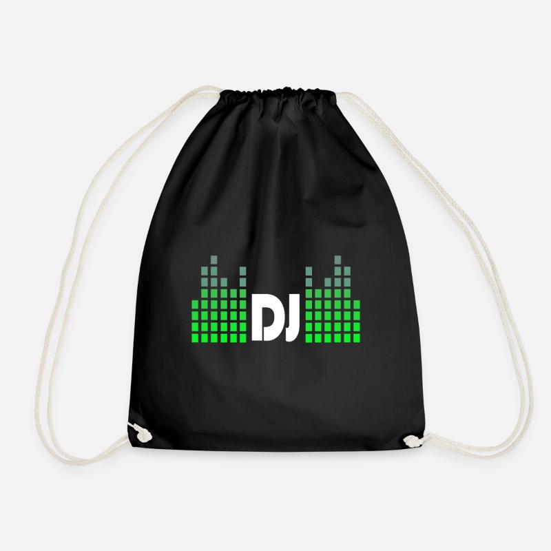DJ Music Beat Disco - Drawstring Bag - black