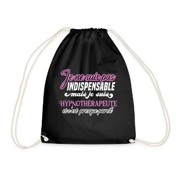 Hypnothérapeute humour métier hypnose, idée cadeau - Sac de sport léger - noir - Devant