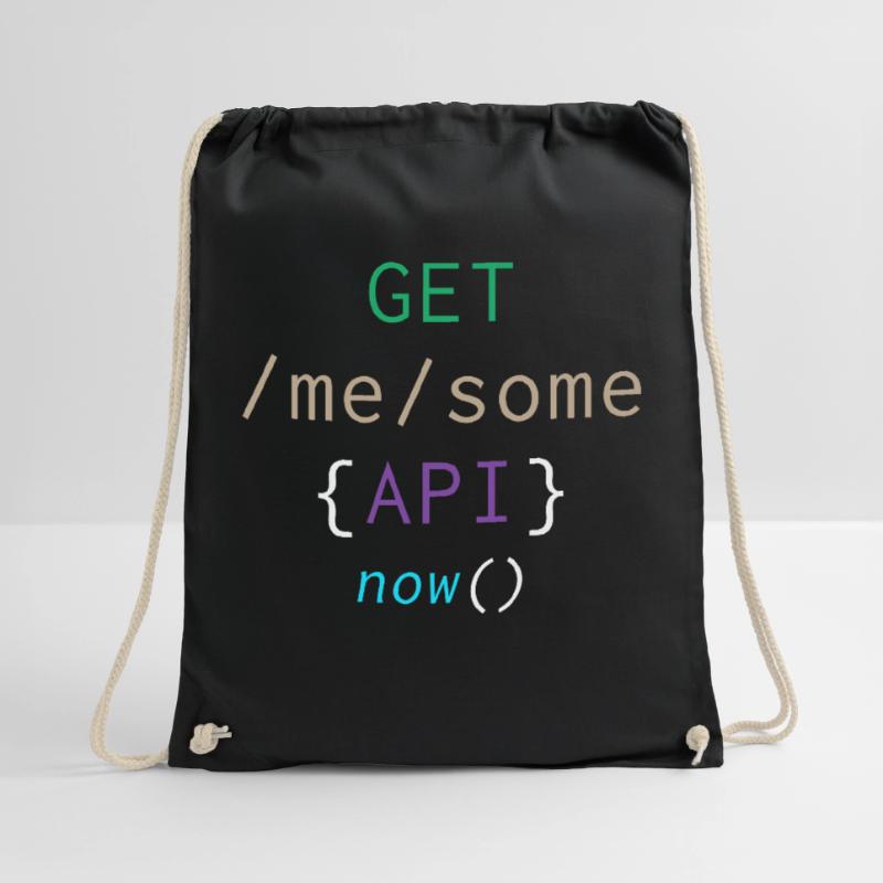 Api programming informatic gift saying Drawstring Bag