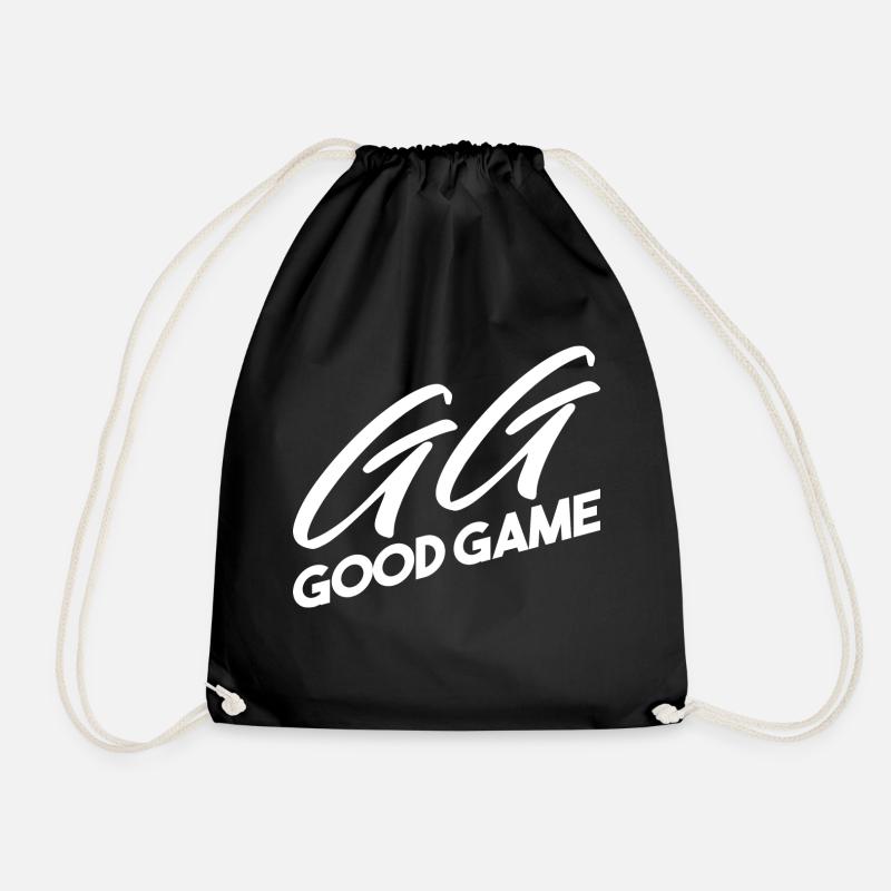 GG GOOD GAME WHITE - Turnbeutel - Schwarz