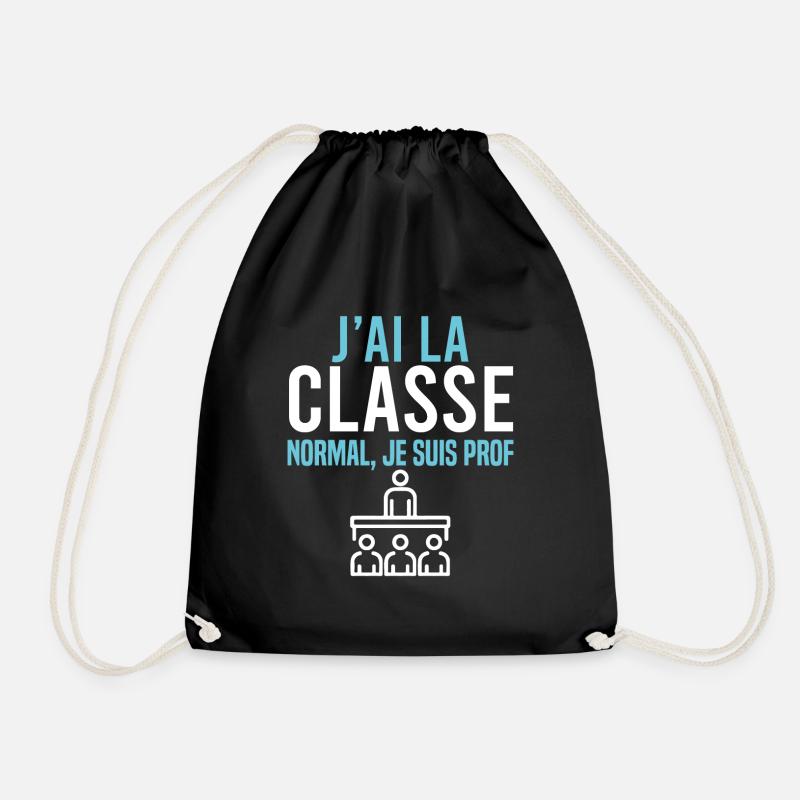 Enseignant, idée cadeau professeur, humour étude - Sac de sport léger - noir