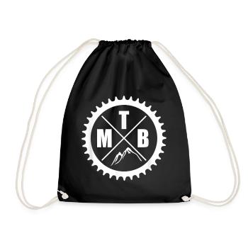 Mountain bike MTB - Sac de sport léger - noir - Devant