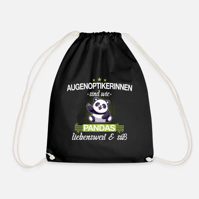 Optiker Optikerin Augenoptiker Beruf Spruch - Turnbeutel - Schwarz