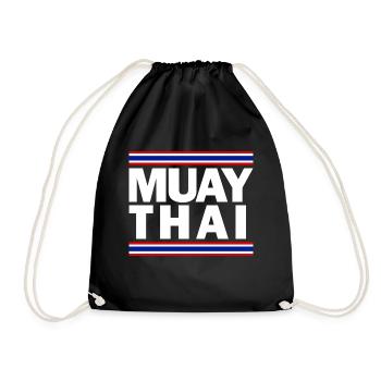 Muay Thai - Drawstring Bag - black - Front