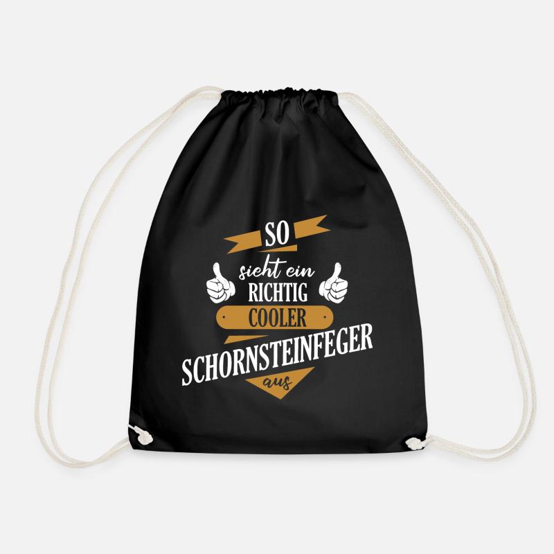 Schornsteinfeger Rauchfangkehrer Kaminkehrer - Turnbeutel - Schwarz