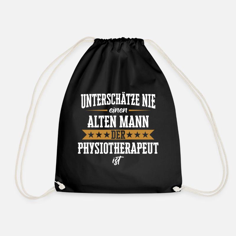 Physiotherapeut Physio Praxis Physiotherapie - Turnbeutel - Schwarz