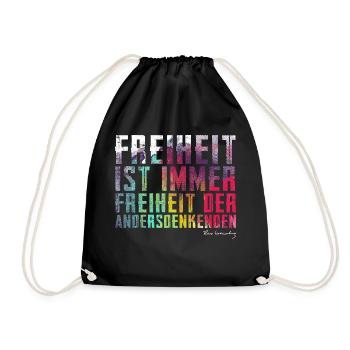 Freedom is always the freedom of dissenters - Drawstring Bag - black - Front