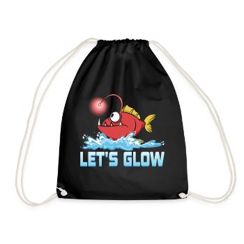 Let's Glow Marine Biology Scientist - Turnbeutel - Schwarz - Vorne