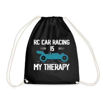 RC Car Racing Is My Therapy Remote Control Model - Drawstring Bag - black - Front