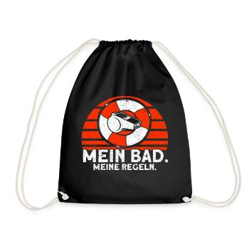 Sauveteur Piscine Sauveteur Sauveteur Sauveteur - Sac de sport léger - noir - Devant