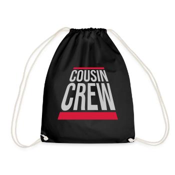 Leader Cousin Crew Team - Turnbeutel - Schwarz - Vorne
