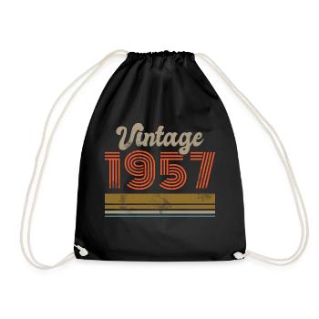 Anniversaire Vintage 1957 Édition Limitée - 1957 - Sac de sport léger - noir - Devant