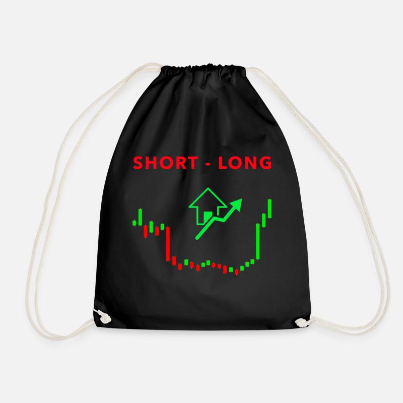 SHORT - LONG - AKTIEN - Turnbeutel - Schwarz