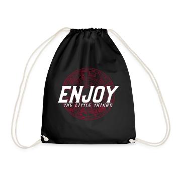 Enjoy the little Things - Turnbeutel - Schwarz - Vorne