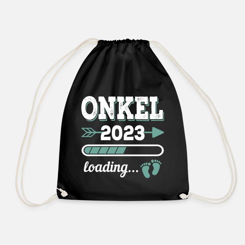 Onkel 2023 Loading - Turnbeutel - Schwarz