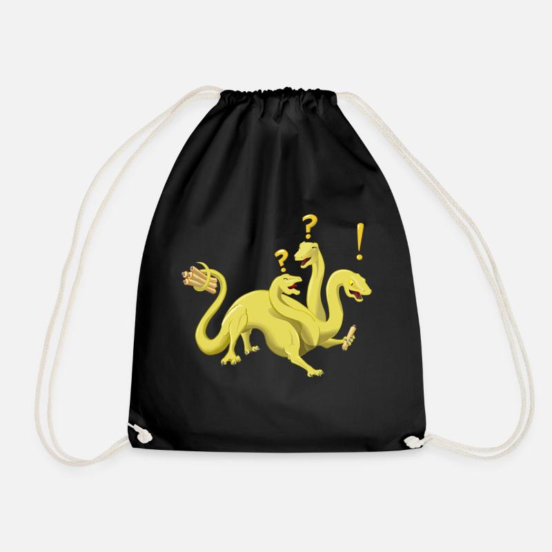 Questhydra - Drawstring Bag - black