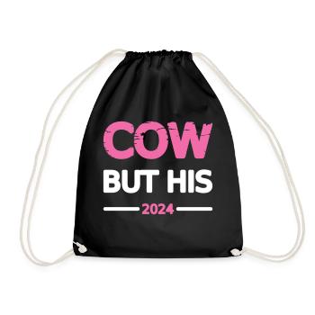 Zig Couple 2024 Woman Design Motif Grunge Vector - Drawstring Bag - black - Front