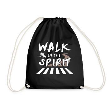 Walk in the Spirit - Drawstring Bag - black - Front